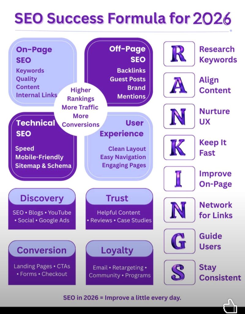 SEO Success Formula for 2026: Complete Guide to Higher Rankings, Traffic, and Conversions